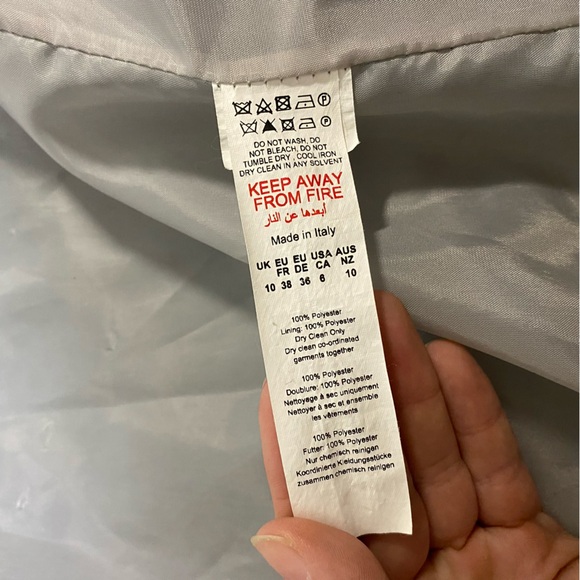 Pretty Little Thing Thick Peacoat Blazer Button Up Fluffy Fleece Oversized Loose - Picture 6 of 9